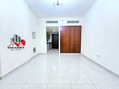 ( MONTHLY PAYMENTS )12 CHEQUES - SPACIOUS STUDIO AVAILABLE FOR FAMILY - RENT 38K - CAR PARKING + GYM FREE