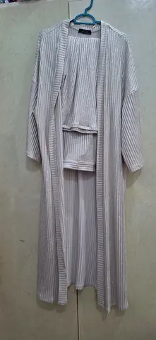 -Womens 2 Piece Set Light Beige Large XL