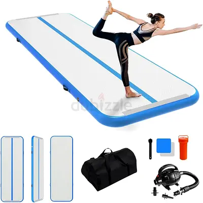 IBATMS Inflatable Tumbling Mat, 3 m/4 m/5 m/6 m Air Mat, Tumble Track Gym Mat,