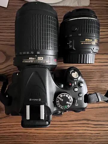 Nikon D5200 Digital camera new with additional lens