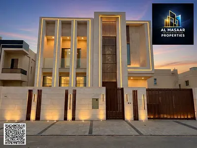 فرصة مميزة بسعر مغري فيلا للبيع في العالية - ارقي مناطق عجمان - فيلا راقية، تشطيب سوبر ديلوكس، السعر شامل التكييف المركزي بالكامل وبدون رسوم سنوية