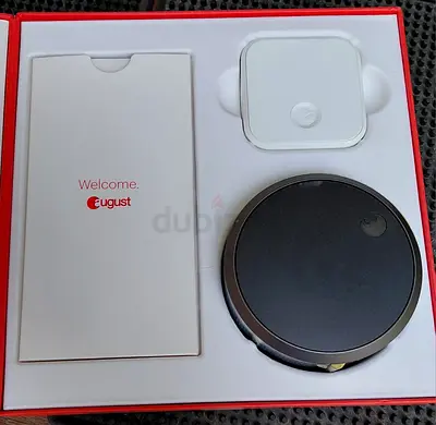 August Smart Lock Pro (3rd Generation) in Dark Gray, bundled with the August Connect Wi-Fi Bridge