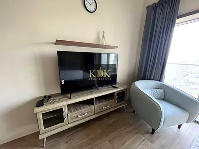 Studio Apartment | Park View Tower JVC | Balcony & City View