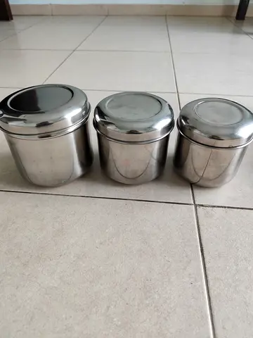 Stainless Steel storage containers of different sized