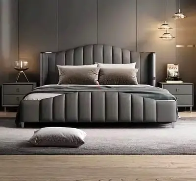 Brand New Luxury Velvet Bed for Sale - Custom Sizes - Custom Colors -UAE Sharjah Manufactured