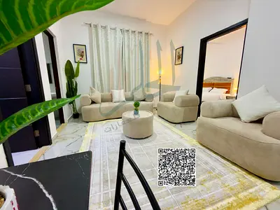 شقه مفروشه تاني ساكن للايجار الشهري بعجمان الراشديه 3 بجوار حديقه السيدات