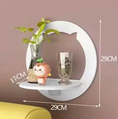 Cute Cat Face Wall Shelf