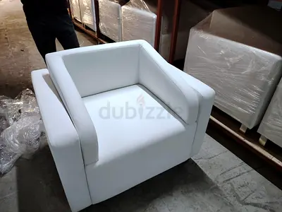 2Stylish White Lounge Chair