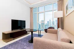 Burj &amp; Canal View 1BR | High Floor | Business Bay