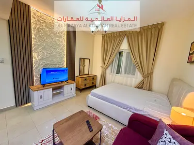 للإيجار الشهري - ستوديو في المجاز 3 - الشارقة - مفروش بالكامل مع انترنت - شامل الفواتير