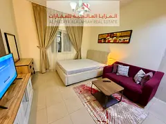 Monthly rent - Studio in Majaz 3 - Sharjah - fully furnished with internet - All Inclusive
