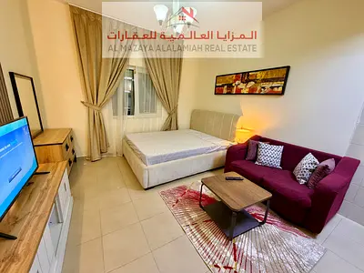 للإيجار الشهري - ستوديو في المجاز 3 - الشارقة - مفروش بالكامل مع انترنت - شامل الفواتير