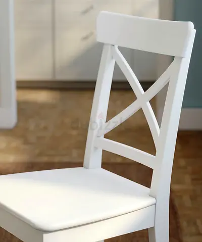 2 x Rosentrop White Dining Chairs