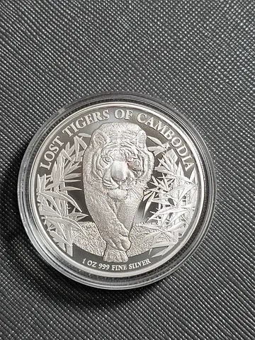 Silver Coin 2026 Cambodia 1 Oz Silver Lost Tigers BU