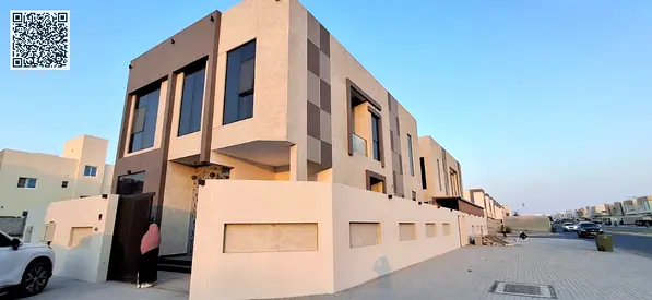 Corner five master bedroom villa is available for rent in al yasmeen ajman