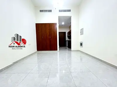( MONTHLY PAYMENTS )12 CHEQUES - SPACIOUS STUDIO AVAILABLE FOR FAMILY - RENT 38K - CAR PARKING + GYM FREE