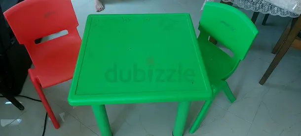 Colorful Kids Table and Chairs Set