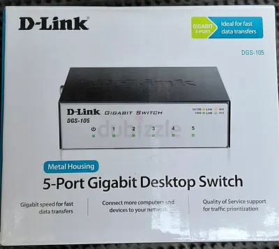 D-Link DGS-105 5-Port Gigabit Desktop Switch