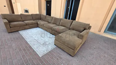 Axis feather 🪶 filled Sectional u shape sofa