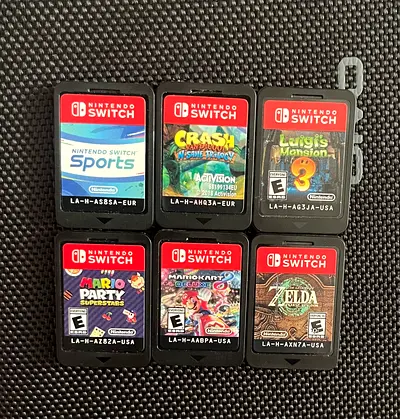 Used switch game for sale with original boxes