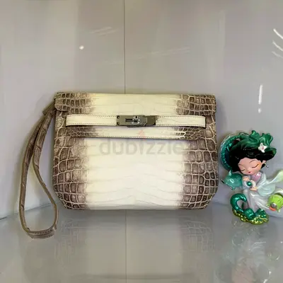 Hermès Kelly Dépêches Real Crocodile Leather 25cm pouch