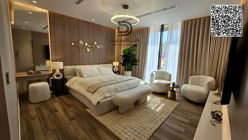 أقوى عائد إستثماري إستديو للبيع ومفروش بالكامل بمشروع مخدم به بحيرات كريستالية ومدارس ومسجد - بإمارة عجمان - منطقة العالية قريب لمخرج دبي والشارقة