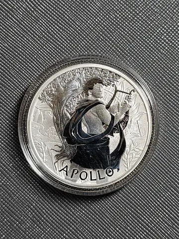 Silver Coin 2023 Tuvalu 1 oz Silver Gods of Olympus BU (Apollo)