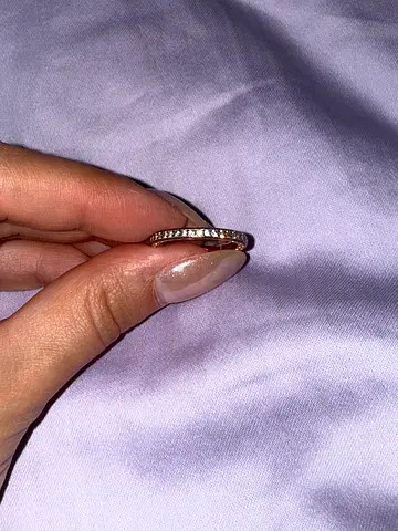 Pandora Rose Gold Sparkling Band Ring