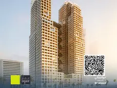 Studio for Sale in Mawjan Residences Ajman | Partial Sea View