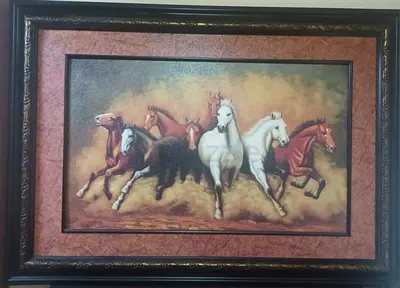 Beautiful Framed Horse Artwork