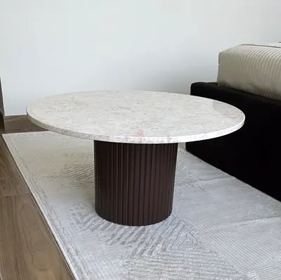 Solid Marble Coffee Table 80cm