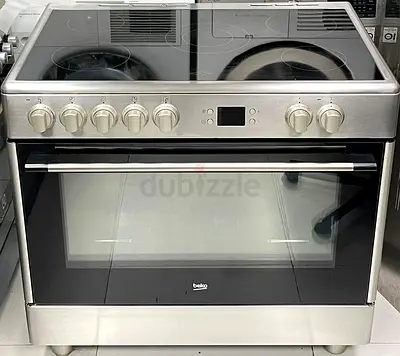 BEKO latest model electric ceramic 5 hobs cooking range oven fan stove 90x60 cooker