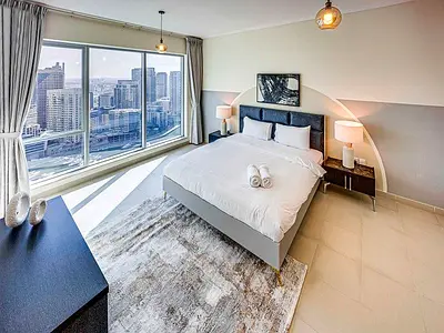 Bright 3BR +Maid | Sofa Bed | Marina Views