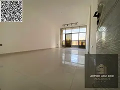 Luxurious two-bedroom apartment with a living room, maid's room, and three bathrooms. First occu