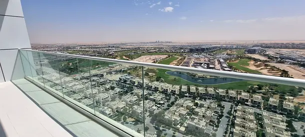 GOLF VIEW| GLASS BALCONY| WELL MAINTAINED 2BR| EQUIPPED KITCHEN|