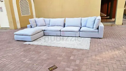 The loom collection modular feather filled sofa