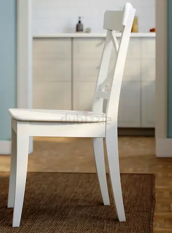 2 x Rosentrop White Dining Chairs