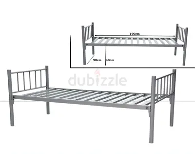 Sturdy Metal Bed Frame 90X190 CM