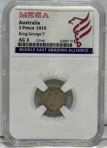 Australia 3 pence coin 1915 60 AED