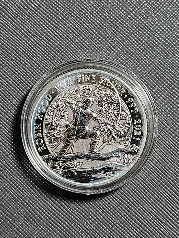 Silver Coin 2021 Great Britain 1 oz Silver Myths and
Legends: Robin Hood BU
