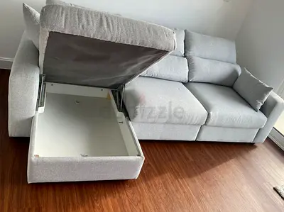 IKEA eskilstuna L shape sofa under storage
