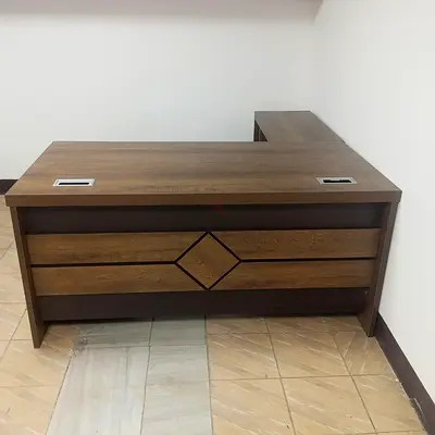 Modern L-Shaped Study Desk