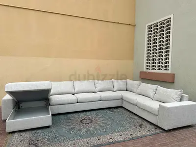 Like new condition Ikea vimle beige color corner Ushape sofa