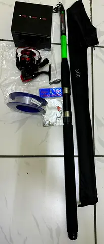 Fishing Sets telescopic Professional3 3.0 m xforce green rod,5000 metal cup reel with line wt hook