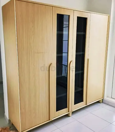 Stylish Modern Wardrobe with Glass Doors