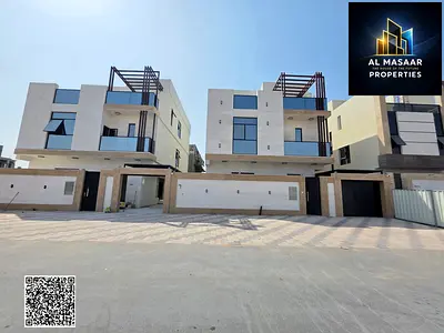 Villa in Al-Haliyo 2 area, 5 master bedrooms, 3 floors, swimming pool and roof, 4200 sq ft, including electricity, water and air conditioning, strategic location close to all services
