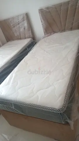 Brand new Single size bed frame with top pillow medical mattress