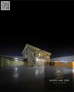 Residential/commercial villa for annual rent in Ajman, Al Rawda 3 area. The villa consists of 11 roo