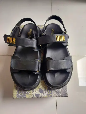 Stylish Dior Black Sandals - Perfect for Summer Outings!