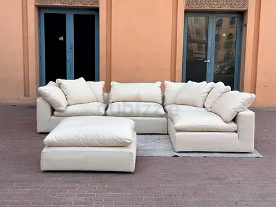 Modular feather filled luscious luscious sofa